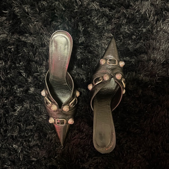 Balenciaga Cagole 80mm pointed mules - Picture 8 of 11